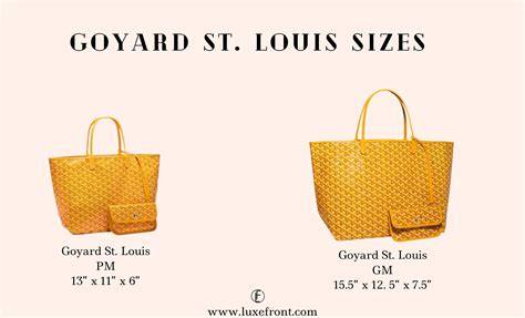 goyard isabelle bag pm|goyard bag size comparison.